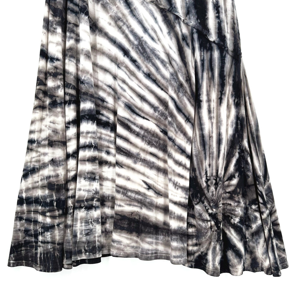 Karen by Karen Kane Maxi Tie Dye Skirt Jersey Knit Large Whimsygoth Boho - Picture 3 of 10